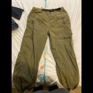 Olive green cargo pants